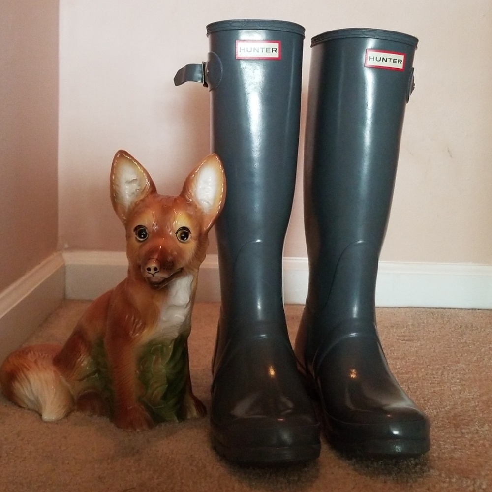 Gray Hunter Boots